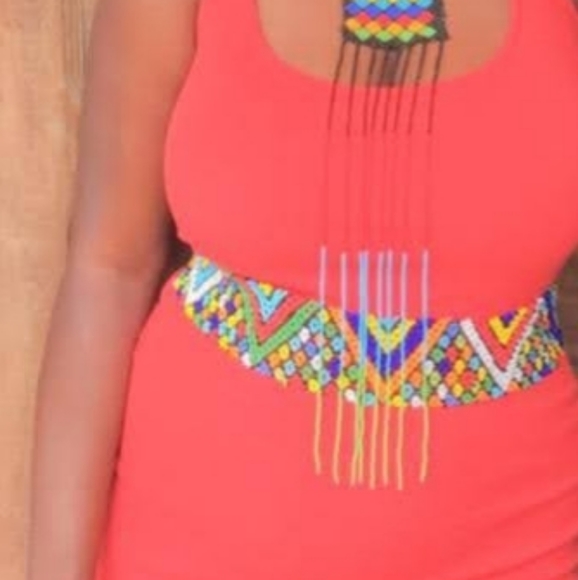 Massai Beaded Women Waist Belt - Picture 6 of 10